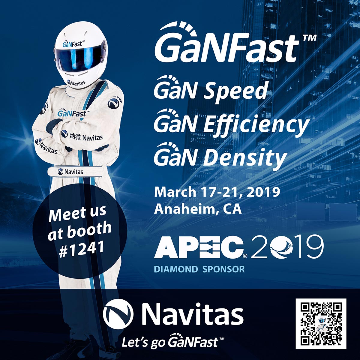 Navitas to Showcase GaNFast™ Charging Technology at APEC 2019
