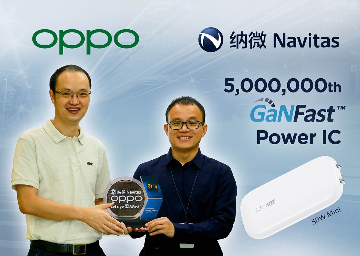 Navitas GaN IC Drives OPPO’s New Generation of Fast Charging