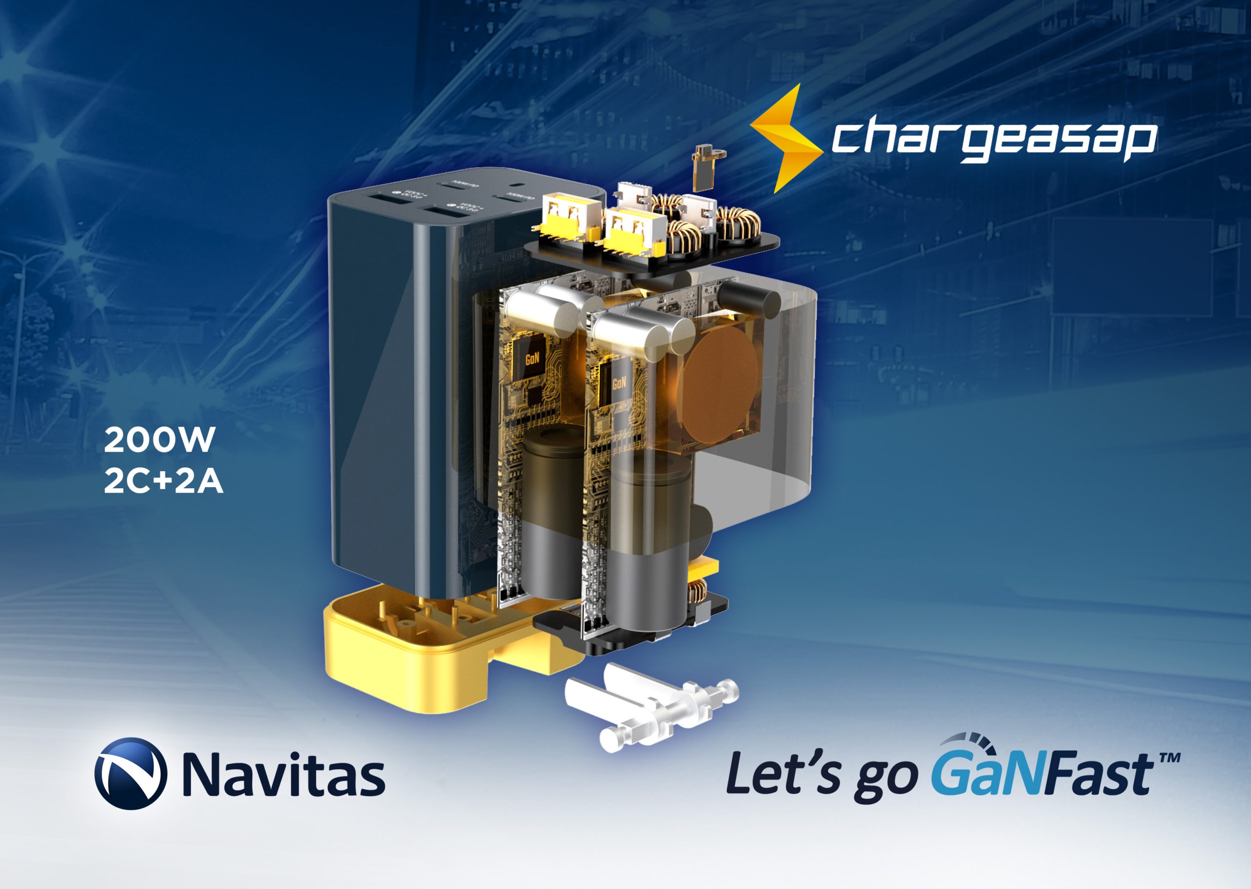 Chargeasap Omega: World’s Most Powerful Multi-port GaN Fast Charger.