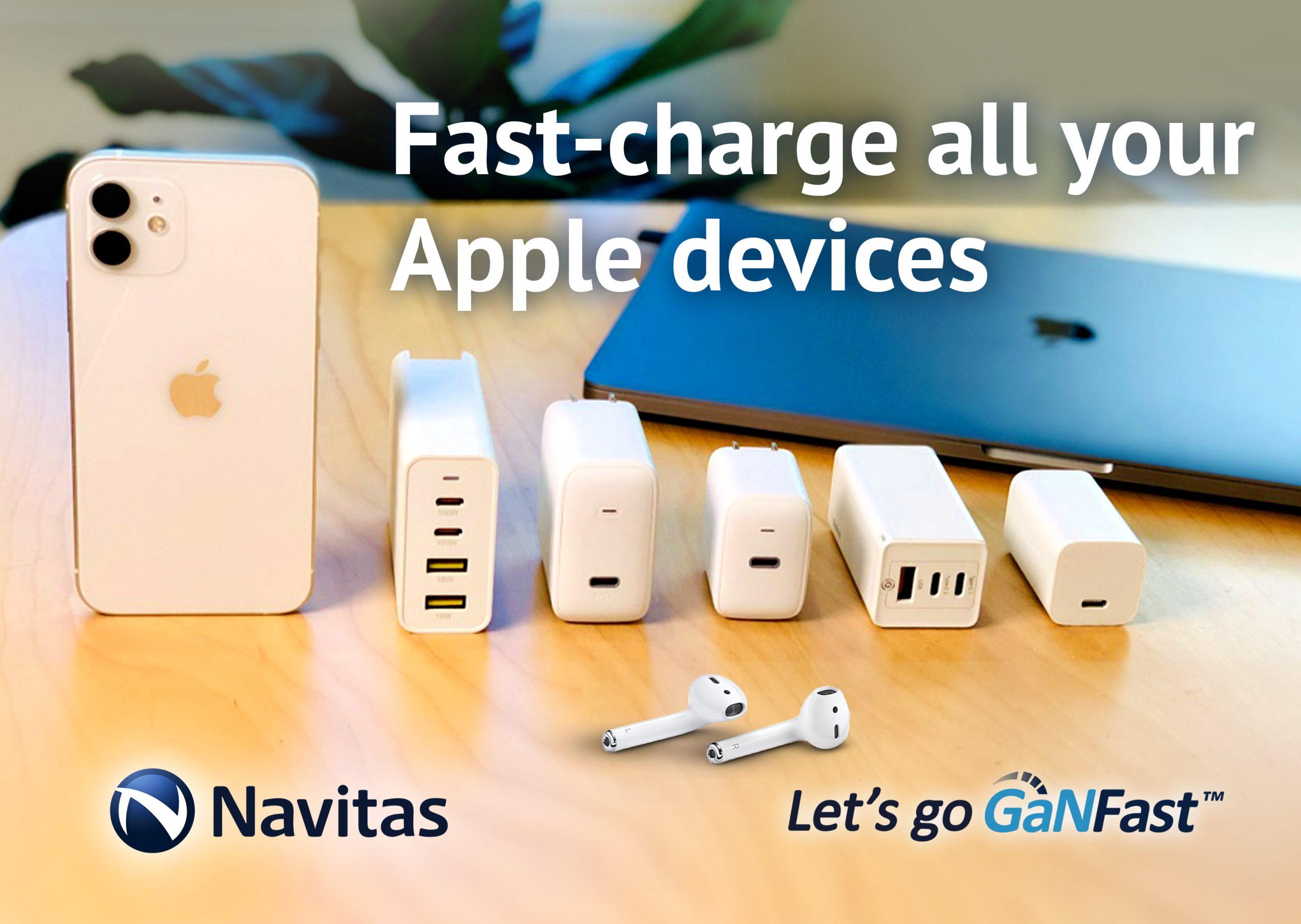 GaNFast Chargers Enable Apple iPhone 12 High-Speed Charging Compatibility
