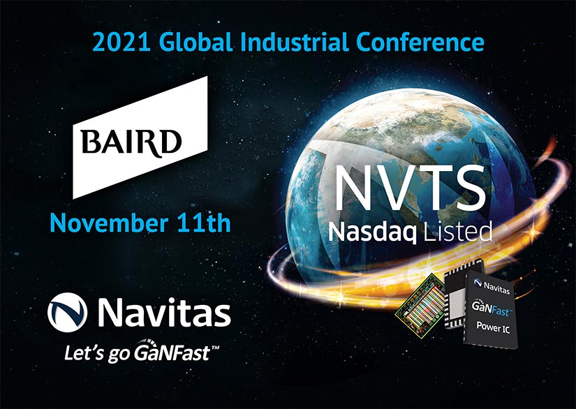Navitas Highlights Electrification Opportunities for Next-Gen Semiconductors at Baird Global Industrial Conference
