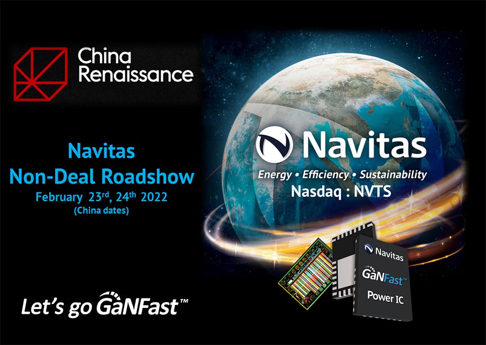 Navitas Announce Non-Deal Roadshow with China Renaissance Securities