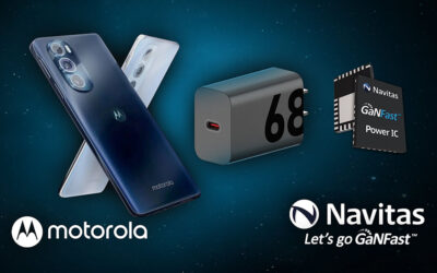Navitas GaN ICs unleash TurboPower™ 68W charging with the new motorola edge+