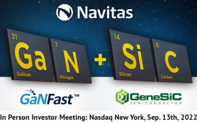Navitas, the Pure-play, Next-Gen Power Semiconductor Leader Announces New York Investor Meeting