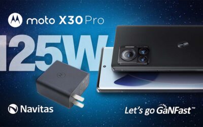 纳微半导体助⼒摩托罗拉 X30 Pro发布全新125W氮化镓快充
