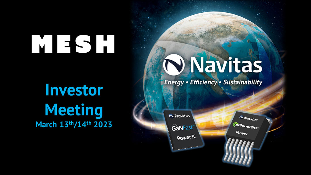 Navitas to Present Next-Gen Semiconductors at Taiwan Investor Meeting