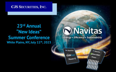Navitas Semiconductor to Participate in Upcoming CJS Securities Conference, White Plains, NY