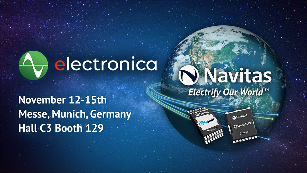 Navitas Previews Advances in GaN and SiC Technologies, Including Industry’s First 8.5 kW AI Data Center Power Supply at electronica 2024