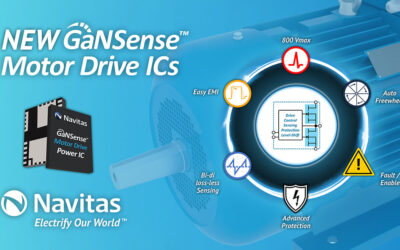 Navitas GaNSense™ Motor Drive ICs Deliver Industry-Leading Performance, Efficiency, & Robustness in Home Appliances & Industrial Applications